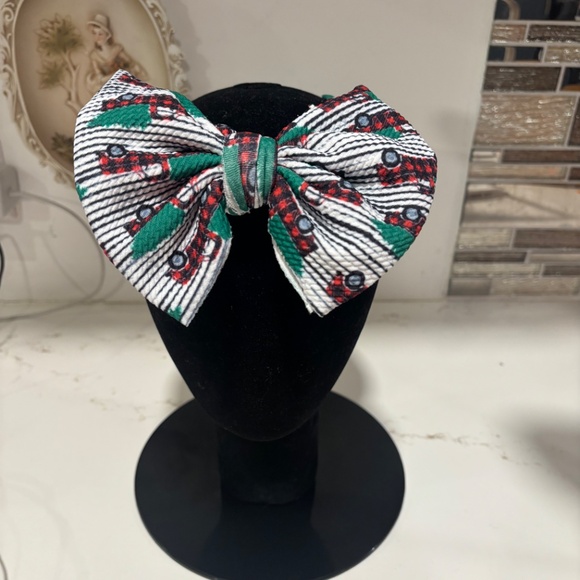 Set of 3 handmade stretch headbands. Christmas themed, 3-24 months - Picture 3 of 13